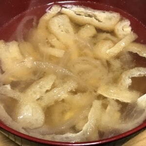 玉ねぎ・大根・油揚げの味噌汁